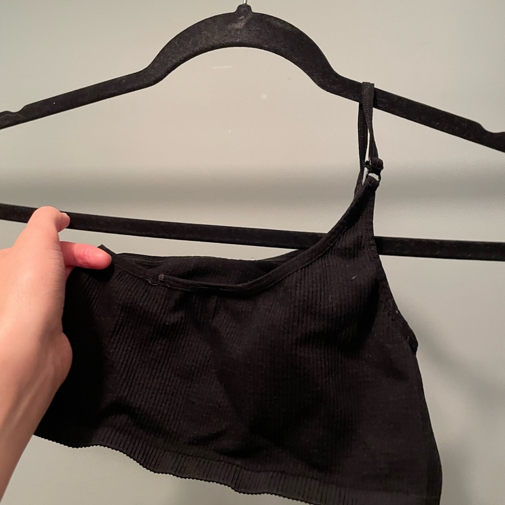 Out From Under One Shoulder Ribbed Bra Top - Picture 4 of 5